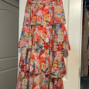 Floral Tiered Skirt